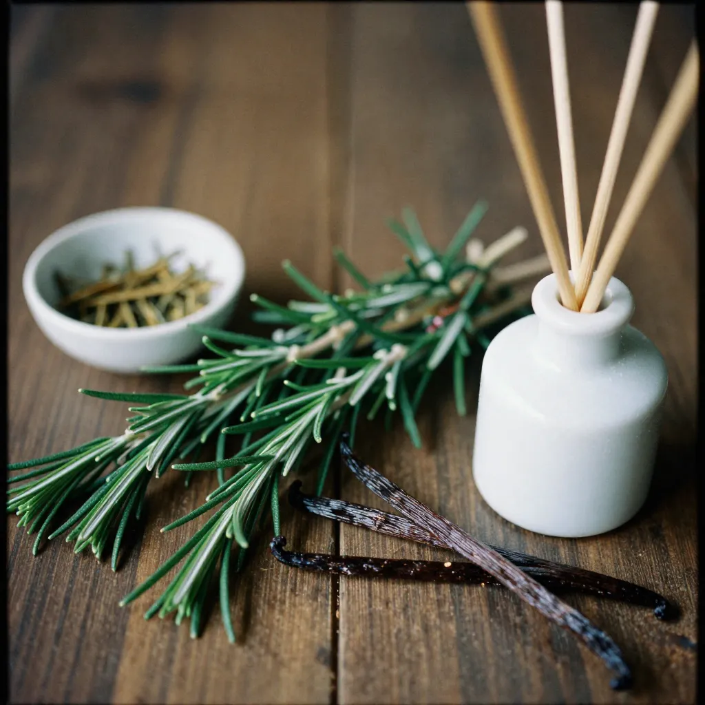 Dried herb blend in wooden bowl