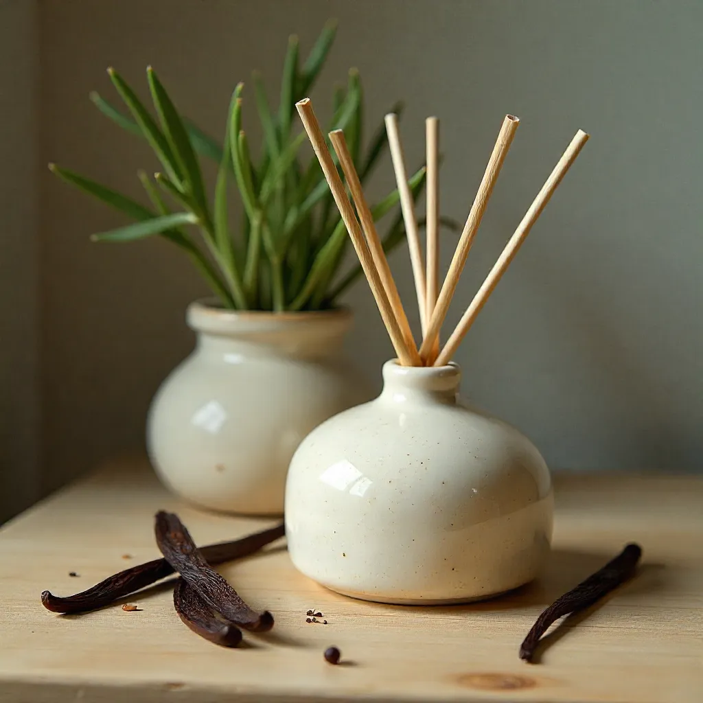 Dried lavender and rosemary sprigs